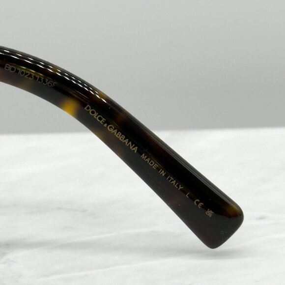 Dolce & Gabbana Womens Tortoise Shell Cat Eye Sunglasses With Case - Picture 10 of 10